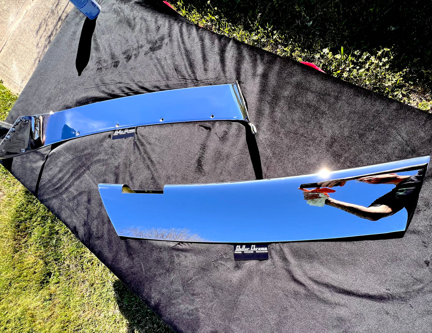 1963 1964 Impala AC Instrument Cluster Surround / CHROME Finish