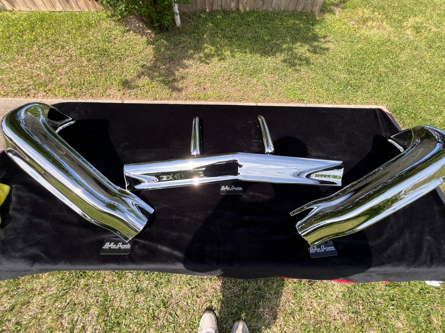 1961 Impala Front Bumper TRIPLE CHROME SHOW POLISH Original OEM parts