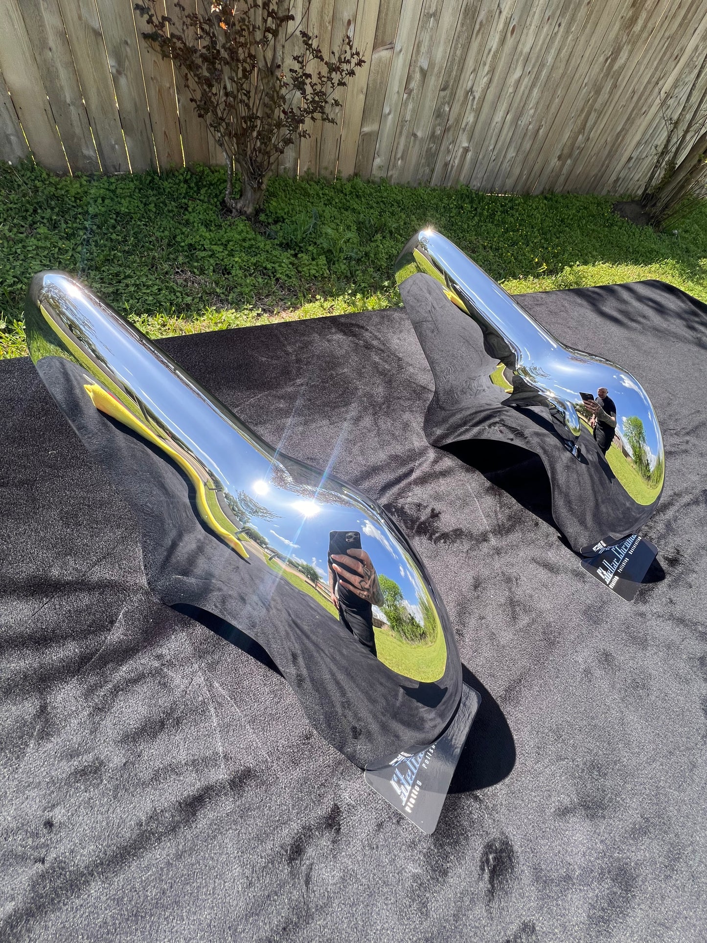 1957 Bel Air Front Bumper Guards Triple Chrome Show Quality Original OEM