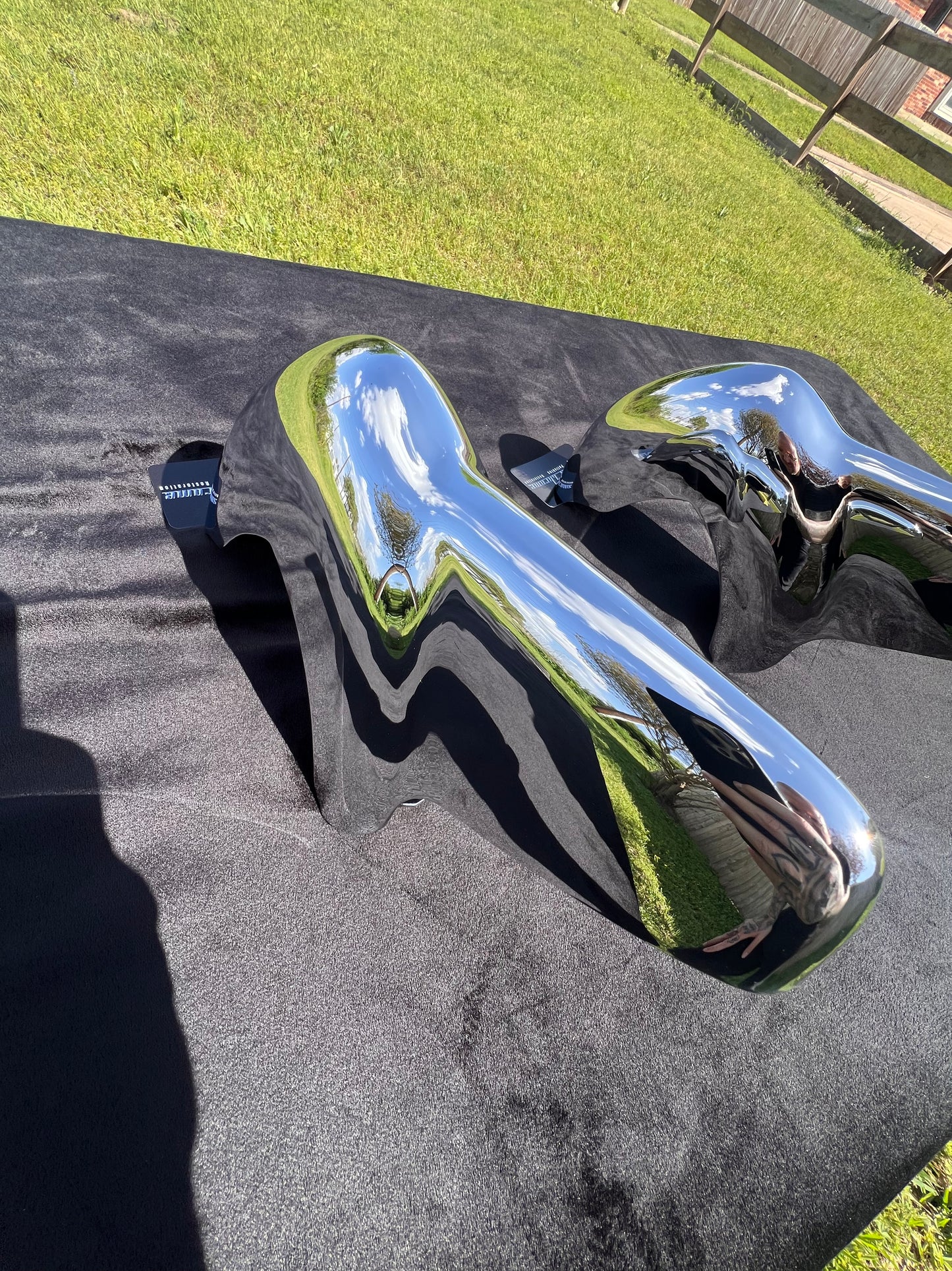 1957 Bel Air Front Bumper Guards Triple Chrome Show Quality Original OEM