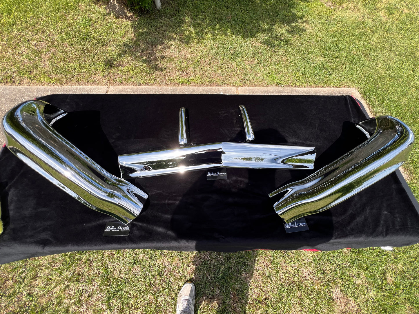 1961 Impala Front Bumper TRIPLE CHROME SHOW POLISH Original OEM parts