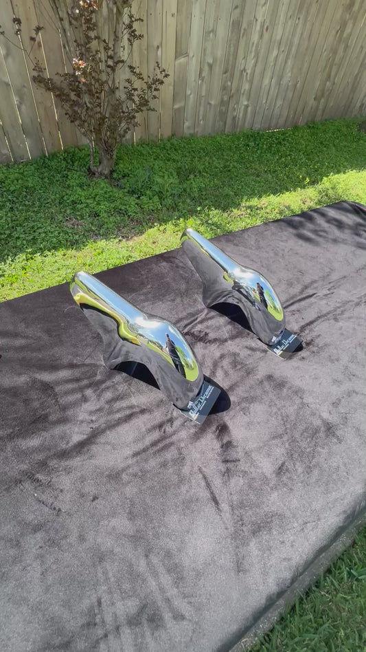 1957 Bel Air Front Bumper Guards Triple Chrome Show Quality Original OEM